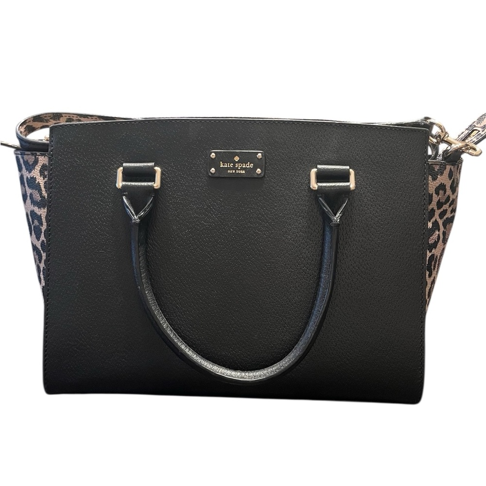 Kate Spade Black and Cheetah Print Bag